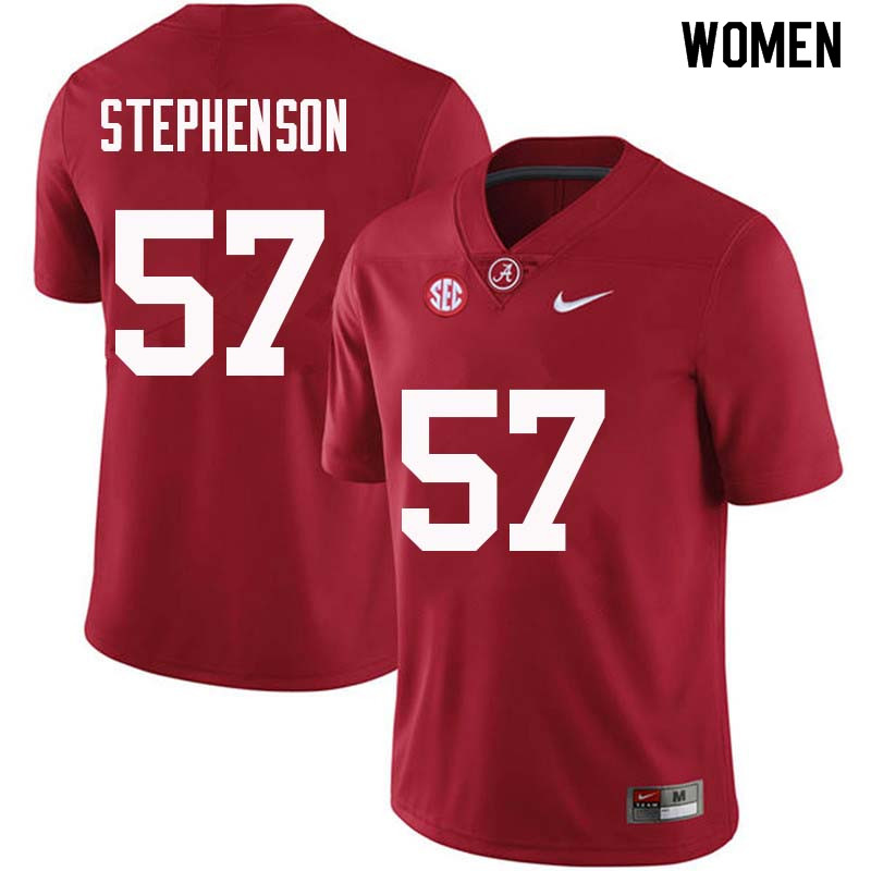 Women #57 Dwight Stephenson Alabama Crimson Tide College Football Jerseys Sale-Crimson